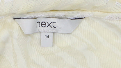 Womens UK Size 14 NEXT Ivory Tunic Blouse