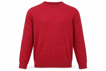 Maine New England Men's Red Cotton Crew Neck Jumper Size S