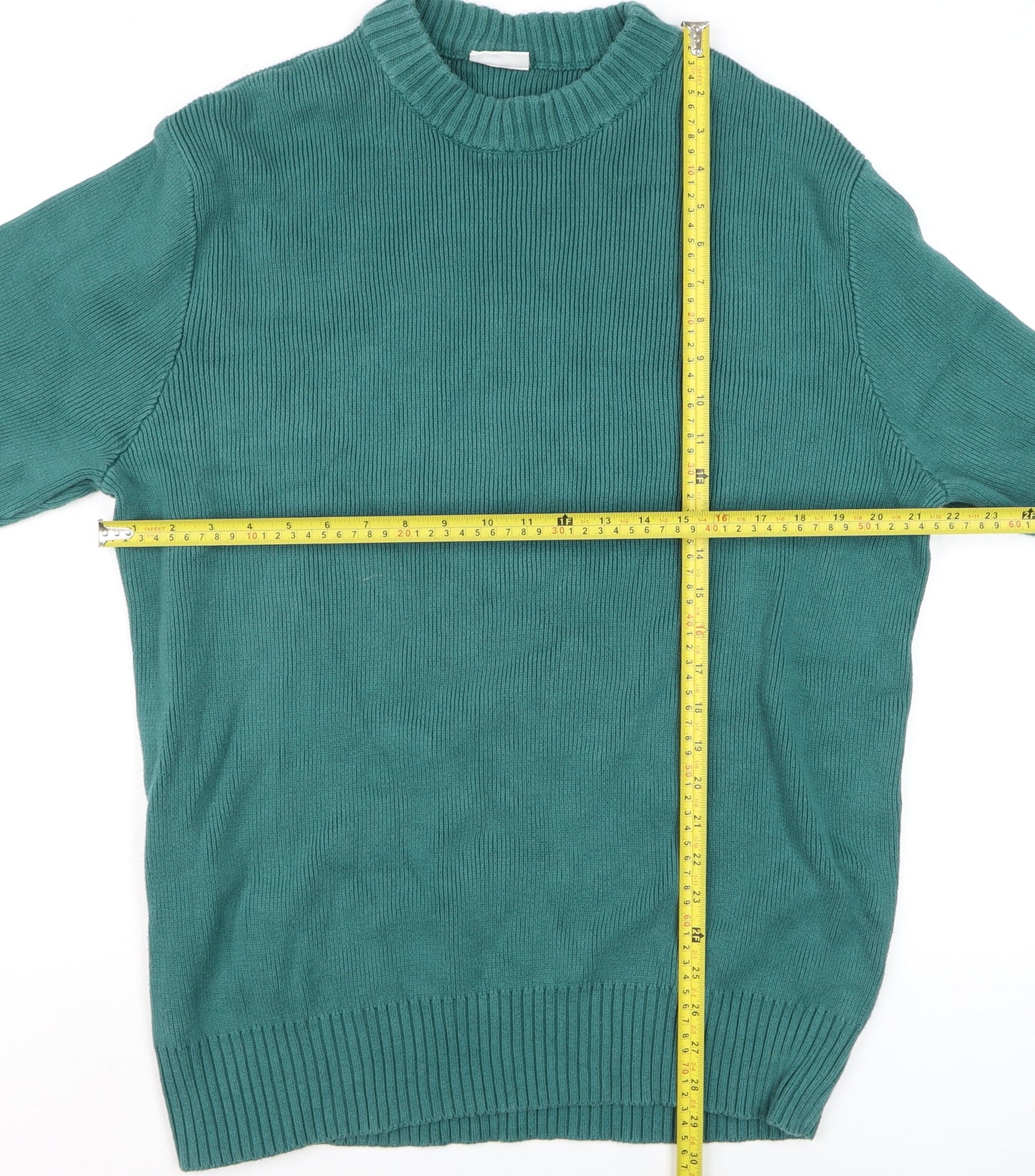 Mens UK Size M Weekday Green Pullover Jumper