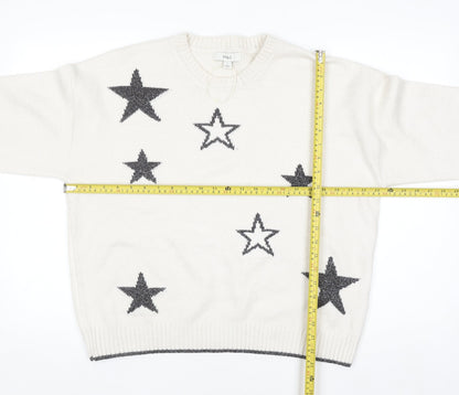 Womens UK Size L Marks and Spencer Ivory Pullover Jumper
