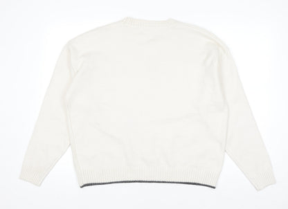 Womens UK Size L Marks and Spencer Ivory Pullover Jumper