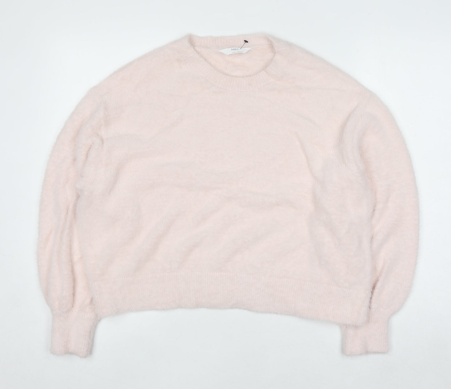 Womens UK Size L Marks and Spencer Pink Pullover Jumper