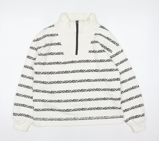 Womens UK Size S TU White Pullover Sweatshirt