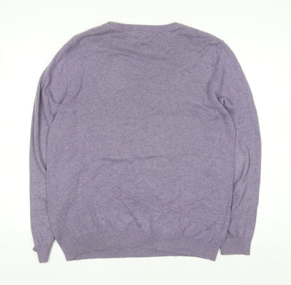 Womens UK Size M TU Purple Pullover Jumper