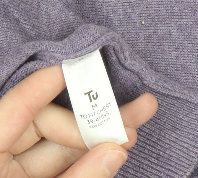 Womens UK Size M TU Purple Pullover Jumper