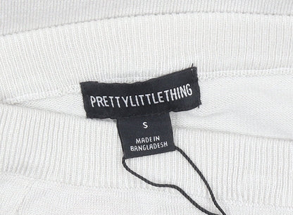 Womens UK Size S PRETTYLITTLETHING Straight & Pencil Knit Skirt