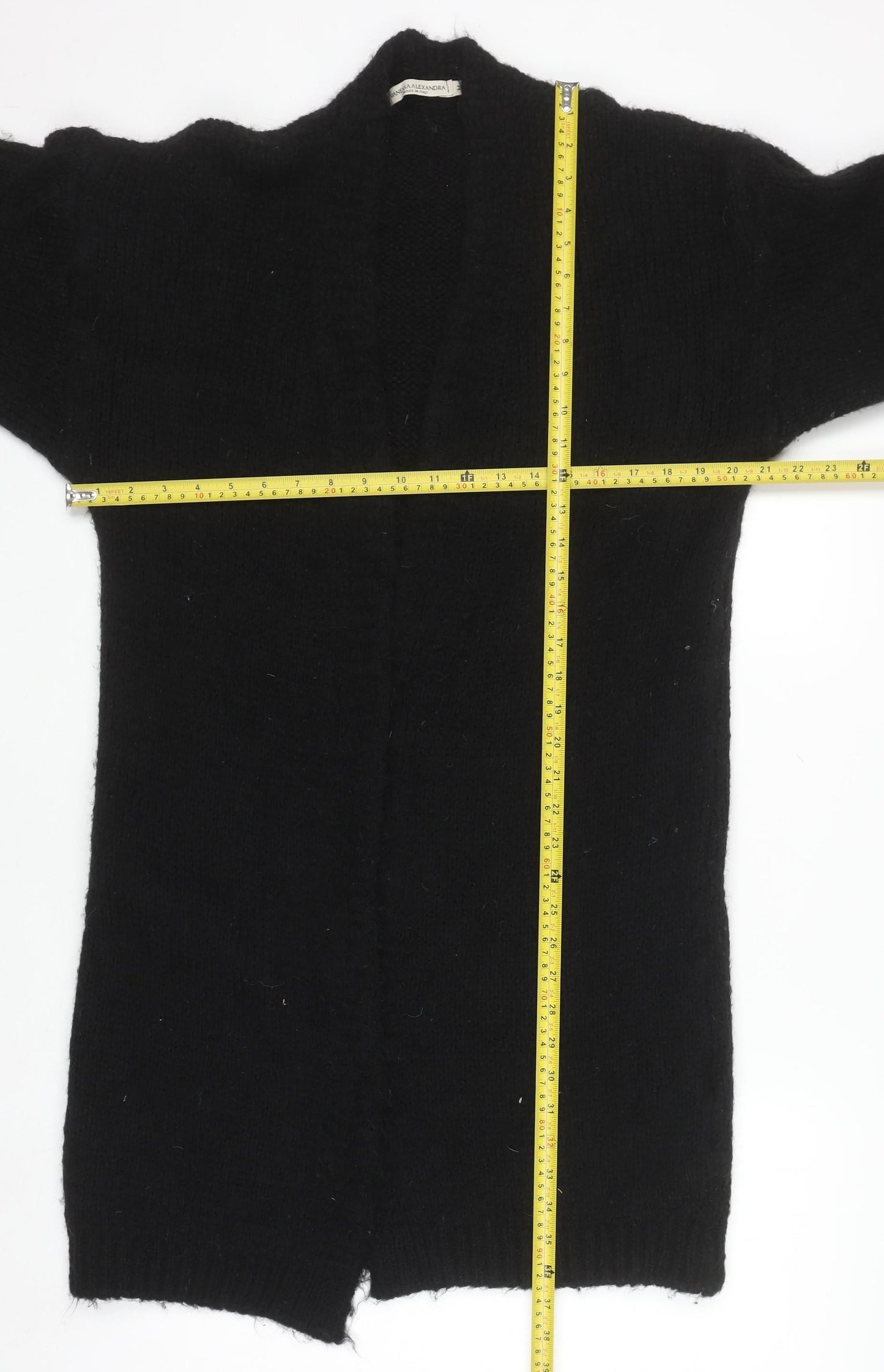 Womens UK Size M Vanessa Alexandra Black Cardigan Jumper