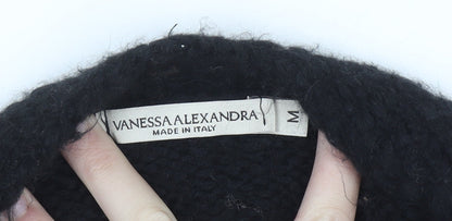 Womens UK Size M Vanessa Alexandra Black Cardigan Jumper