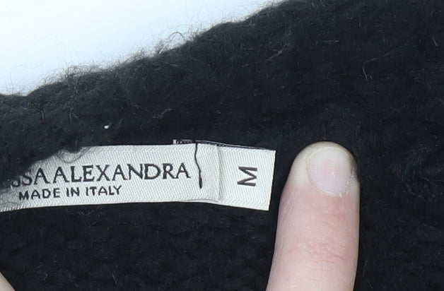 Womens UK Size M Vanessa Alexandra Black Cardigan Jumper
