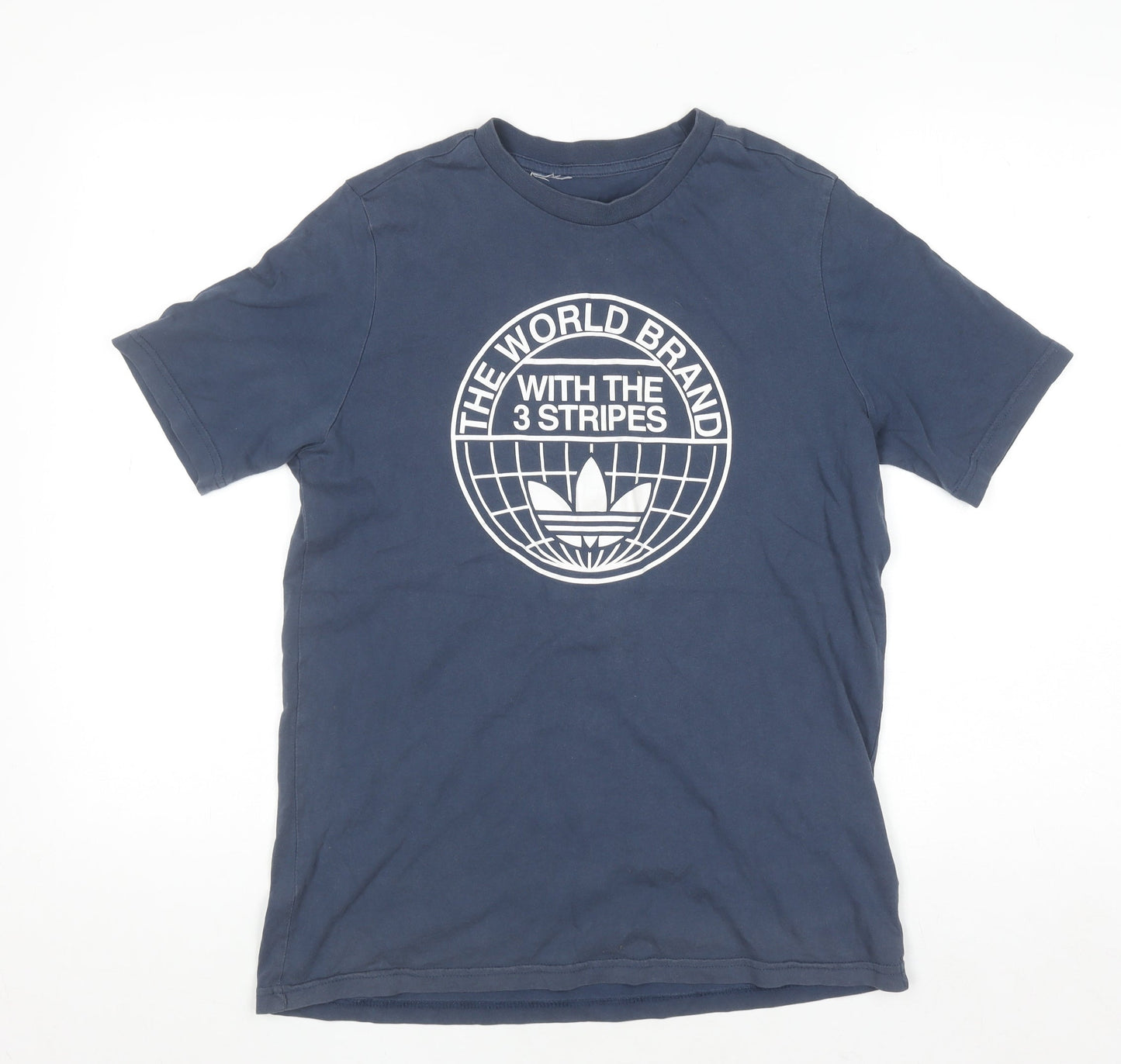 Boys UK Size 13-14 Years adidas Blue Basic T-Shirt