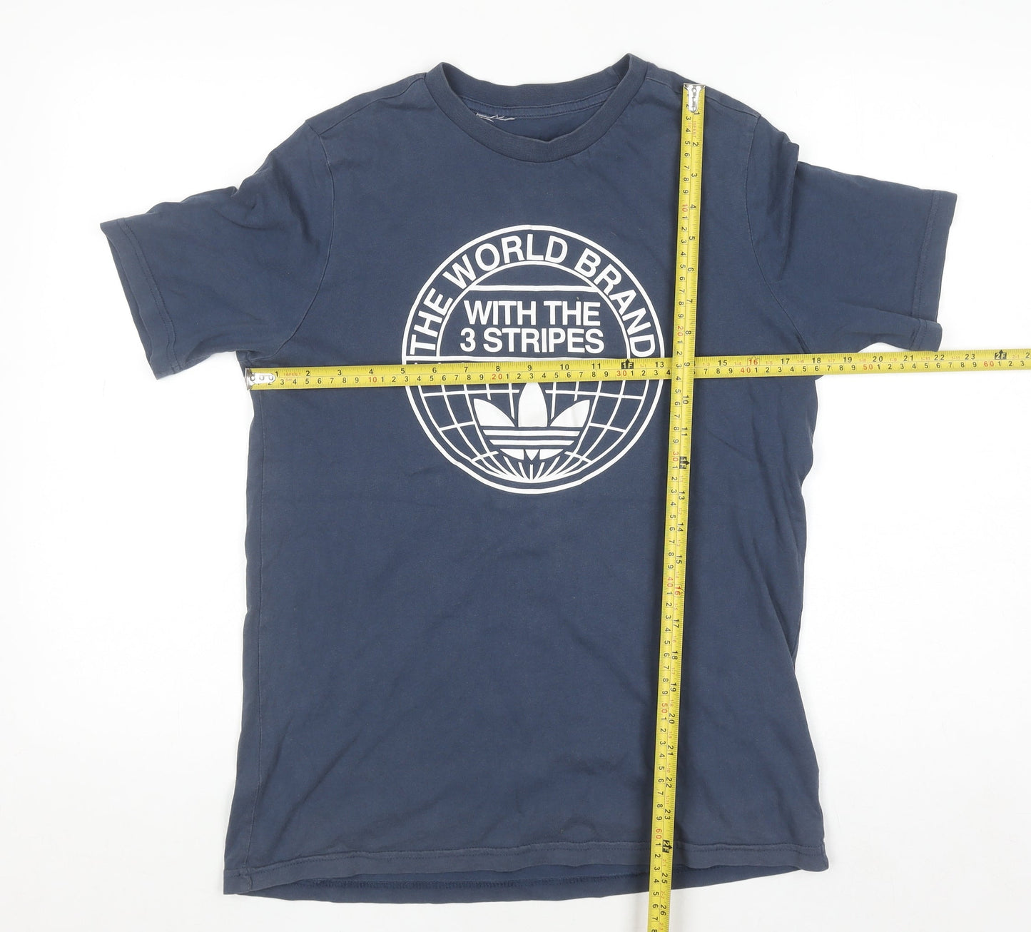 Boys UK Size 13-14 Years adidas Blue Basic T-Shirt