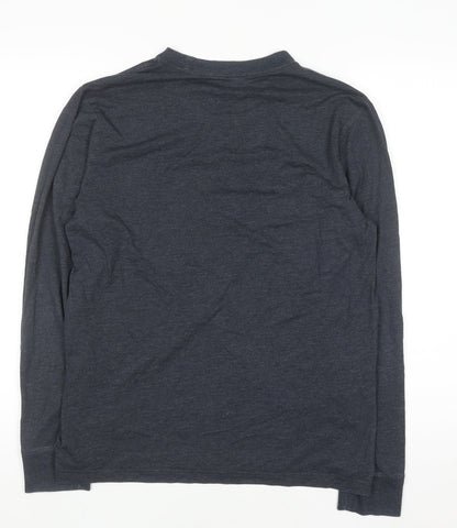 Converse Men's Blue Long Sleeve Crew Neck Casual Top Size S