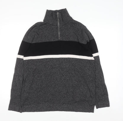 Mens UK Size M H&M Grey Pullover Sweatshirt