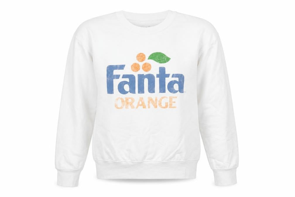 Womens UK Size XS Fanta White Pullover Sweatshirt