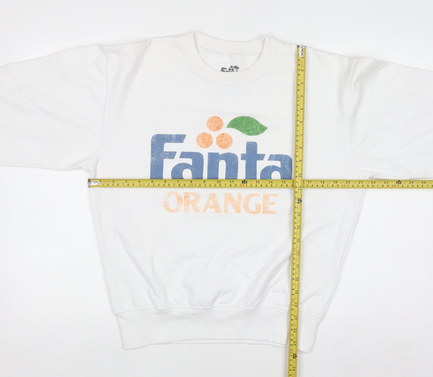 Womens UK Size XS Fanta White Pullover Sweatshirt