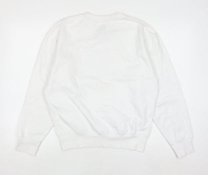 Womens UK Size XS Fanta White Pullover Sweatshirt