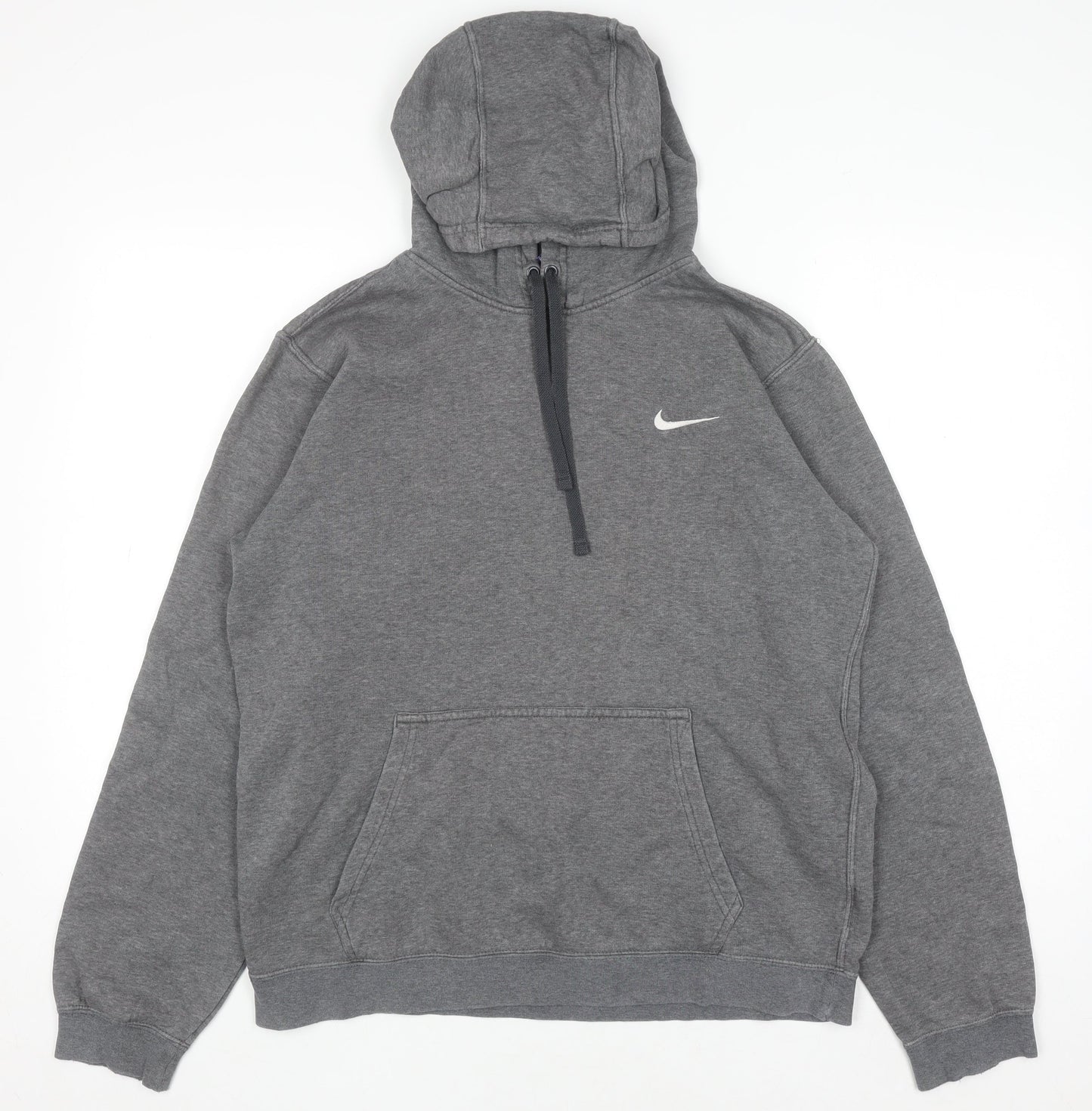 Mens UK Size M Nike Grey Pullover Hoodie