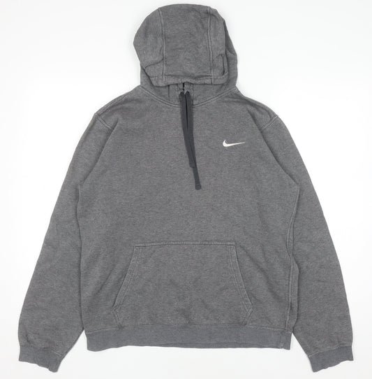 Mens UK Size M Nike Grey Pullover Hoodie
