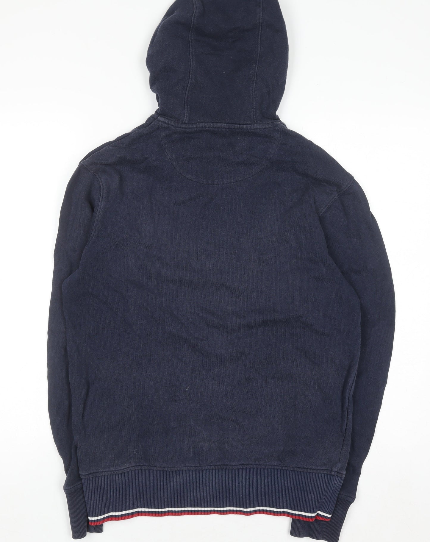 Mens UK Size S Fred Perry Blue Full Zip Hoodie