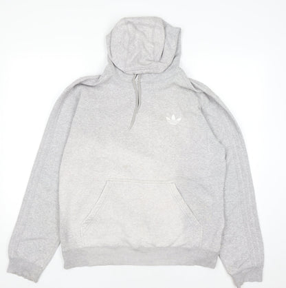 Mens UK Size M adidas Grey Pullover Hoodie
