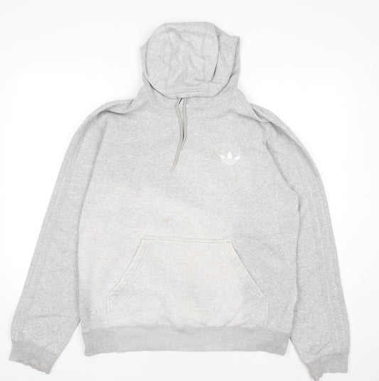 Mens UK Size M adidas Grey Pullover Hoodie