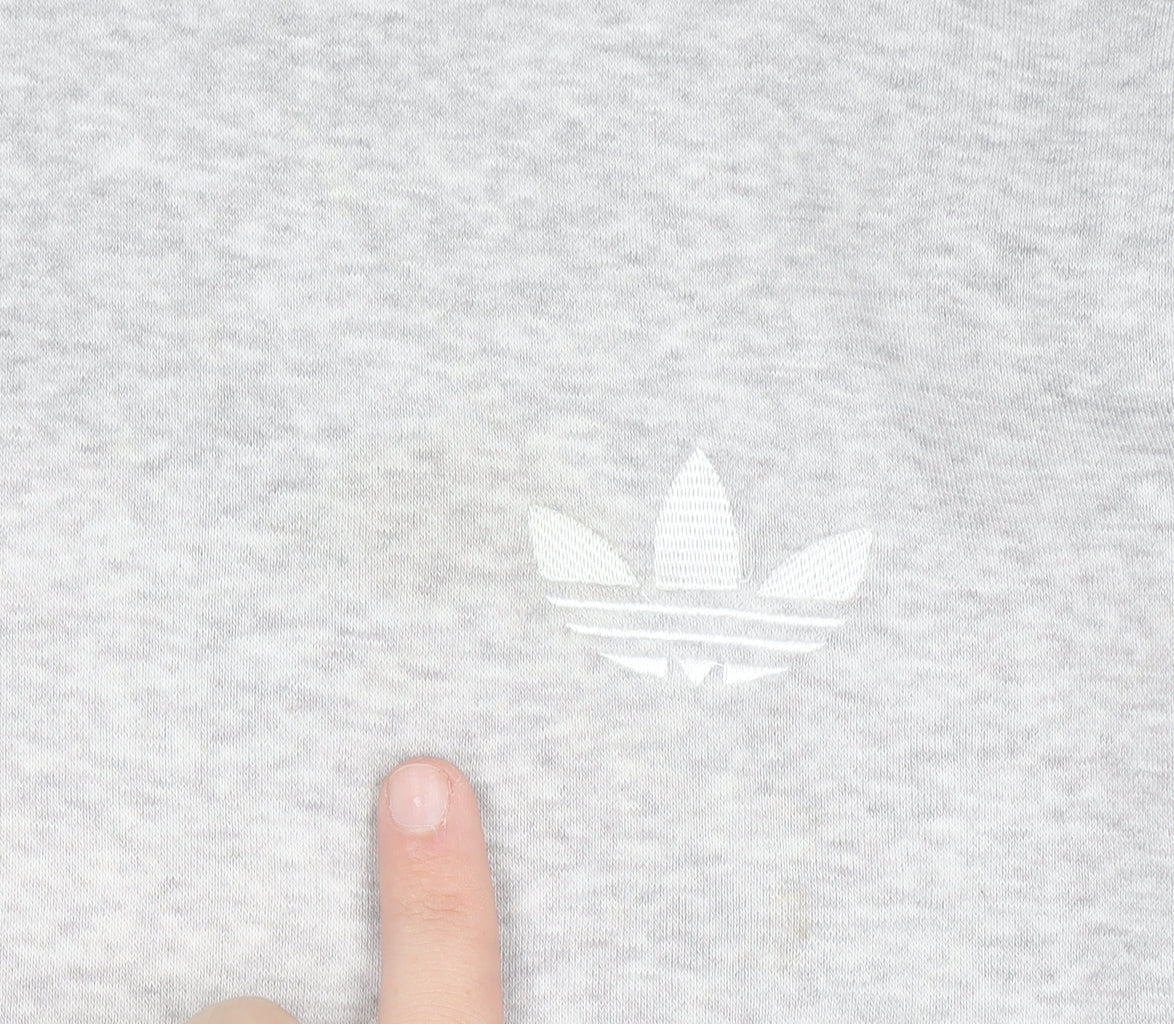 Mens UK Size M adidas Grey Pullover Hoodie
