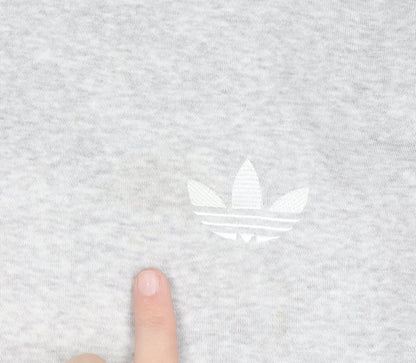Mens UK Size M adidas Grey Pullover Hoodie