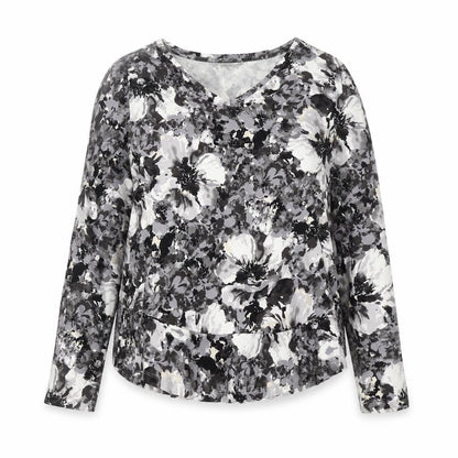 Womens UK Size S Isaac Mizrahi Live Grey Basic Blouse