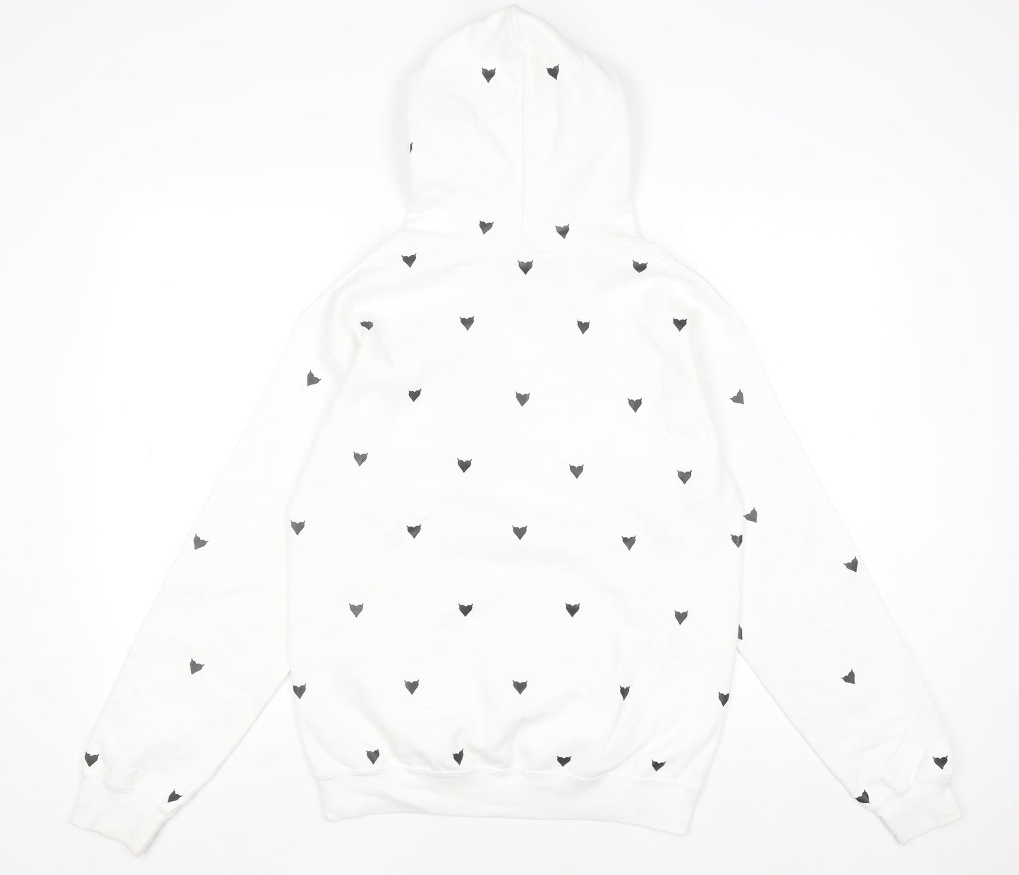 Womens UK Size S MARIAGULINA White Pullover Hoodie