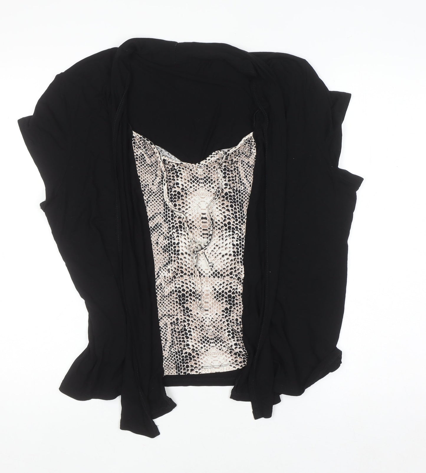 Womens UK Size 16 BHS Black Tunic Blouse