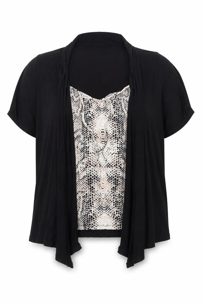 Womens UK Size 16 BHS Black Tunic Blouse