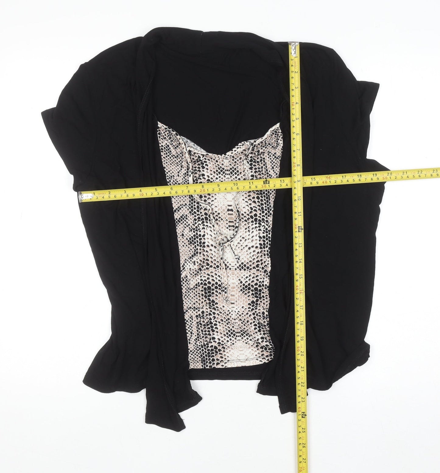 Womens UK Size 16 BHS Black Tunic Blouse