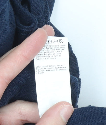 Mens UK Size L River Island Cotton Blend Polo Shirt