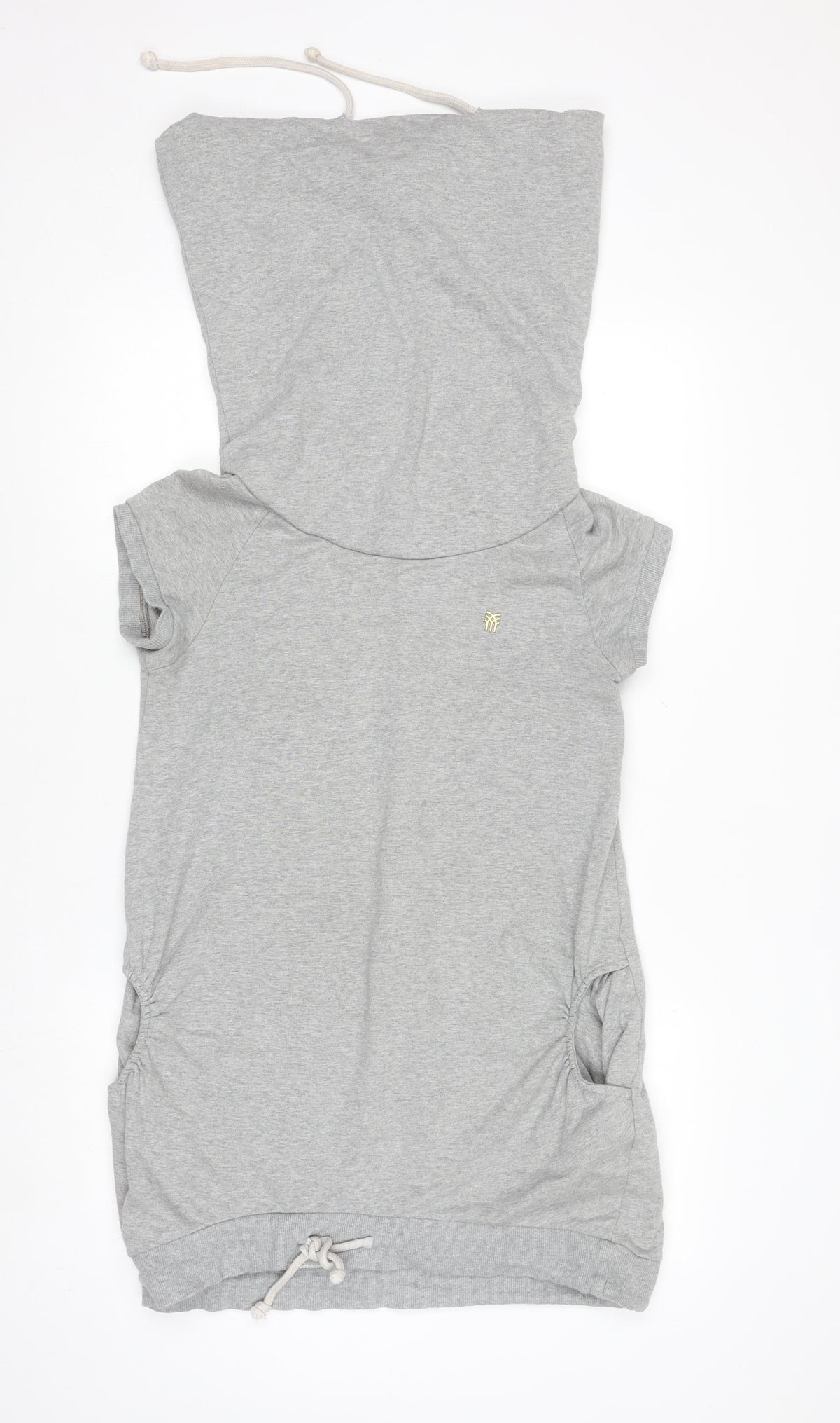 Womens UK Size S Fenchurch Grey Tunic Hoodie