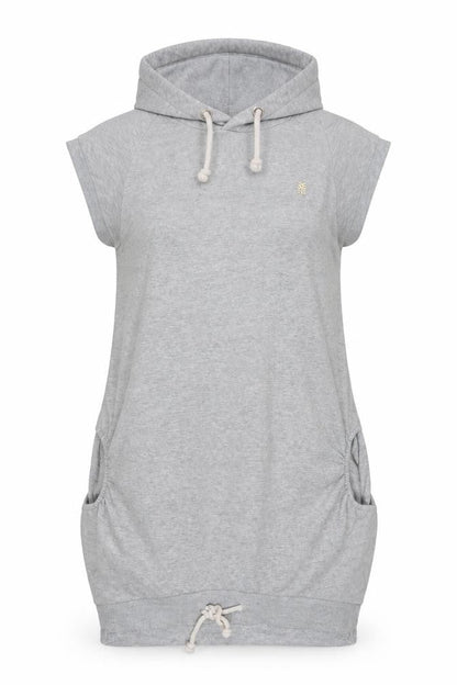 Womens UK Size S Fenchurch Grey Tunic Hoodie