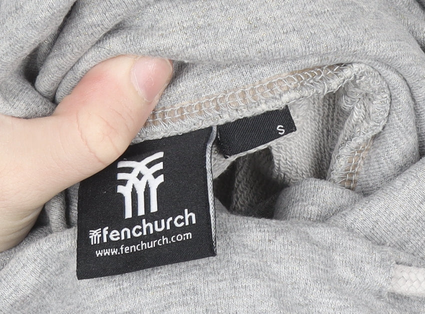 Womens UK Size S Fenchurch Grey Tunic Hoodie