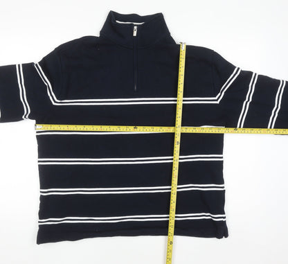 Mens UK Size L Marks and Spencer Blue Pullover Sweatshirt