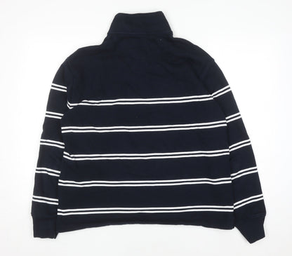 Mens UK Size L Marks and Spencer Blue Pullover Sweatshirt