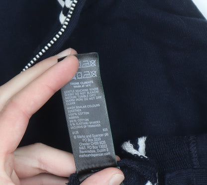 Mens UK Size L Marks and Spencer Blue Pullover Sweatshirt