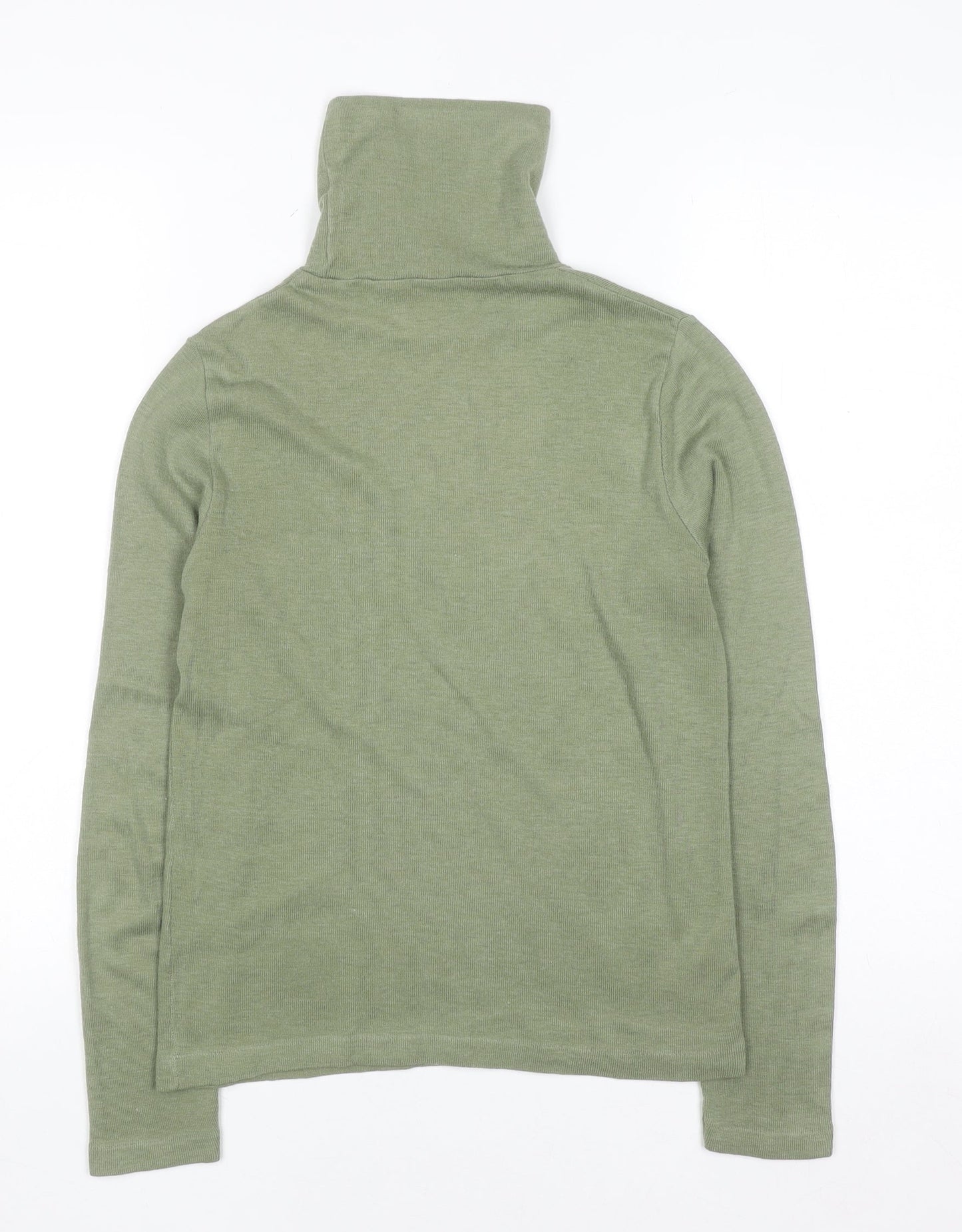 Womens UK Size 14 Marks and Spencer Green Basic T-Shirt