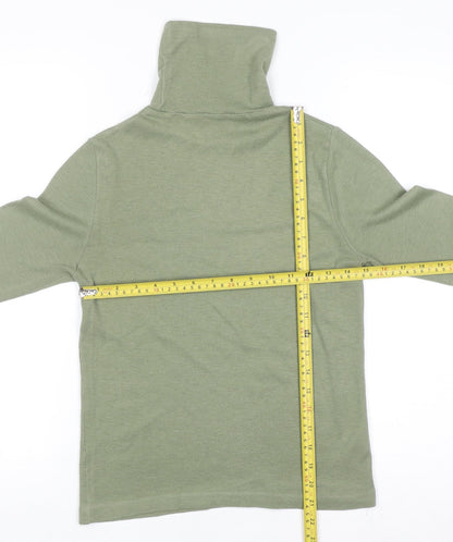 Womens UK Size 14 Marks and Spencer Green Basic T-Shirt