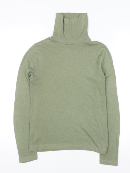 Womens UK Size 14 Marks and Spencer Green Basic T-Shirt
