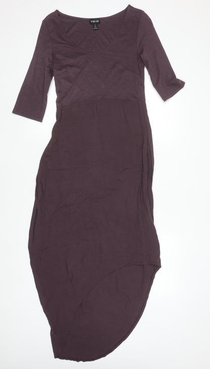 Ronen Chen Women's Purple Asymmetric Hi-Low Dress Size 10