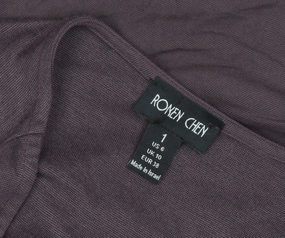 Ronen Chen Women's Purple Asymmetric Hi-Low Dress Size 10