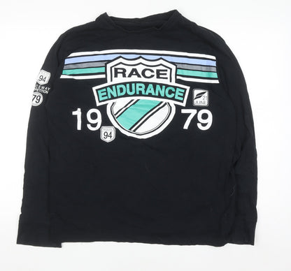Infinity Man Black Racing Graphic Long Sleeve Men’s XL Top