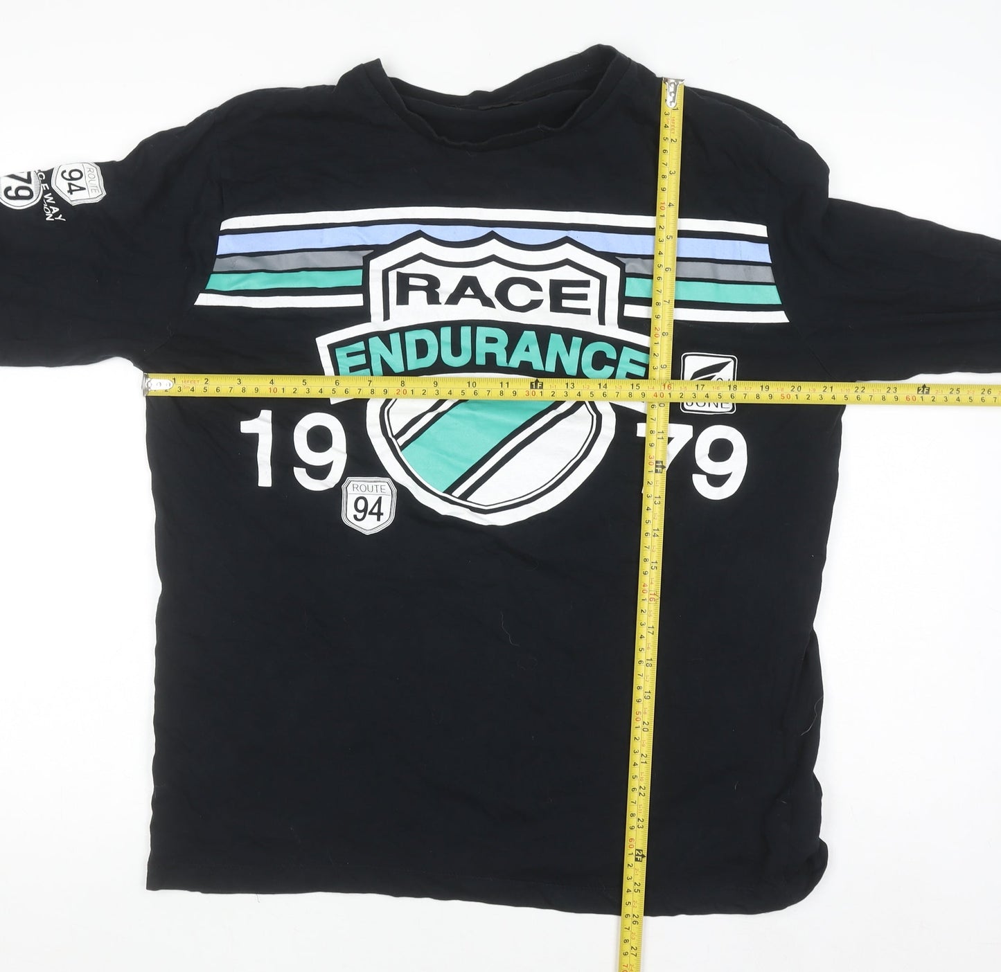 Infinity Man Black Racing Graphic Long Sleeve Men’s XL Top