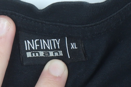 Infinity Man Black Racing Graphic Long Sleeve Men’s XL Top