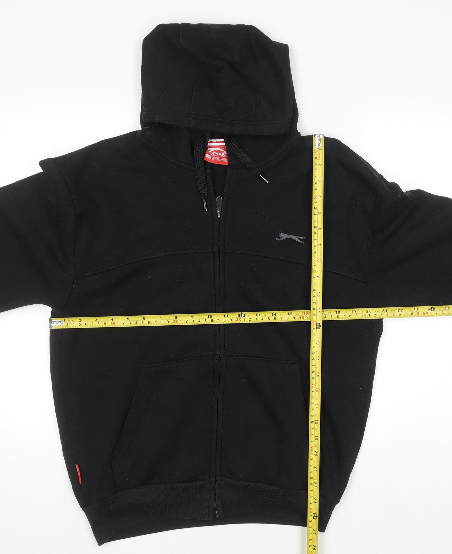 Mens UK Size S Slazenger Black Full Zip Hoodie