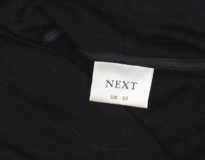 Womens UK Size 20 NEXT Black Basic T-Shirt