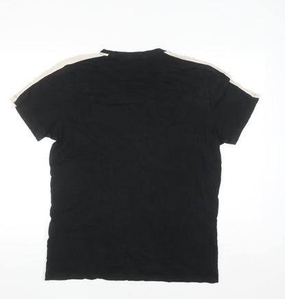 Mens UK Size L JACK & JONES Black  T-Shirt